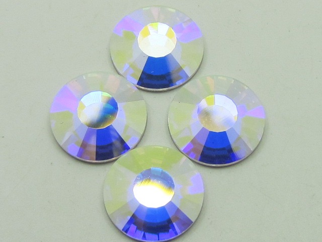 1 Gross 10ss CRYSTAL AB THIN FLATBACK European Rhinestones